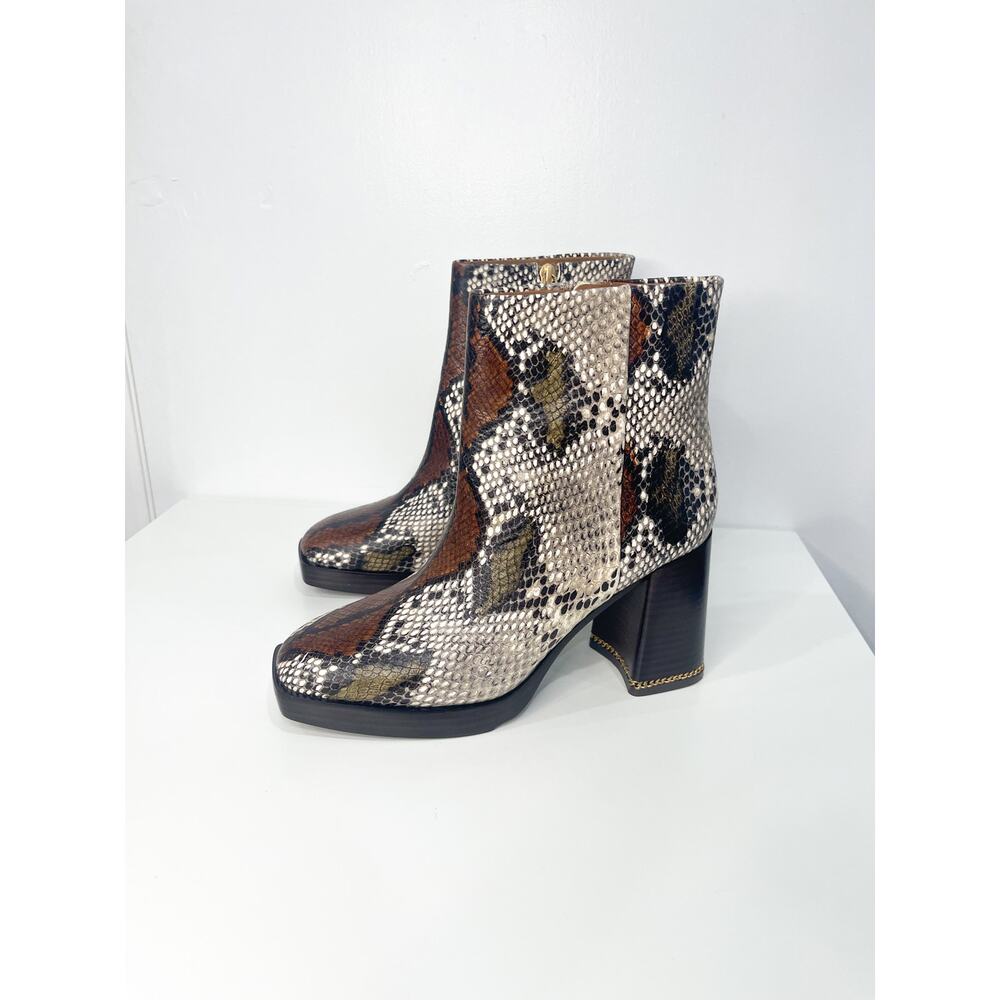 Tory Burch Ruby Python Snake Animal Embossed Retr… - image 4